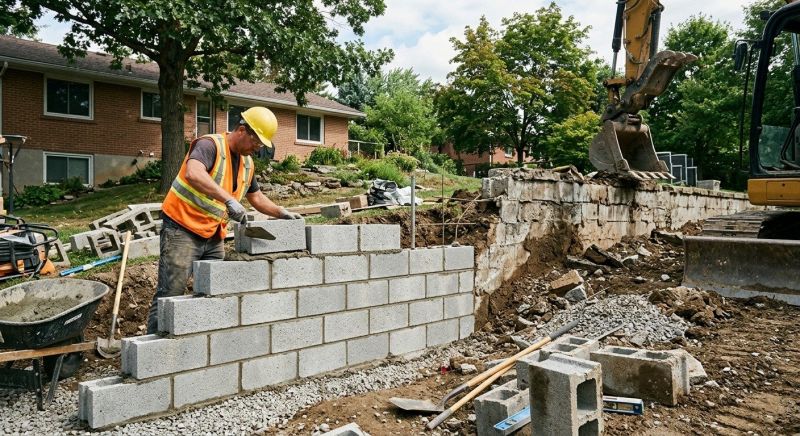 Concrete Blocks Installation in Fairfield County, CT